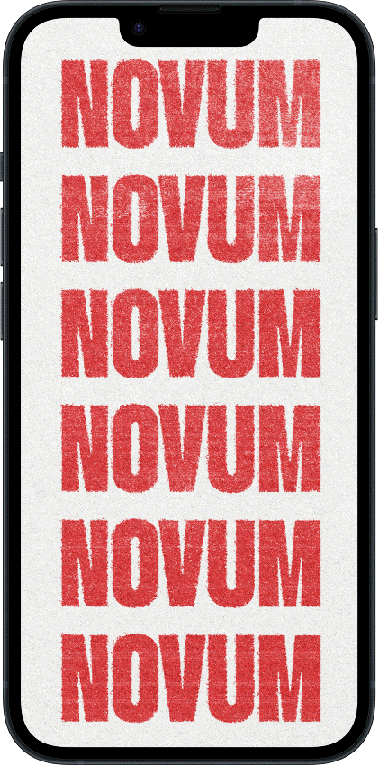 Móvil con la newsletter diaria de Novum